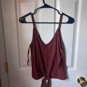 Burgundy tank